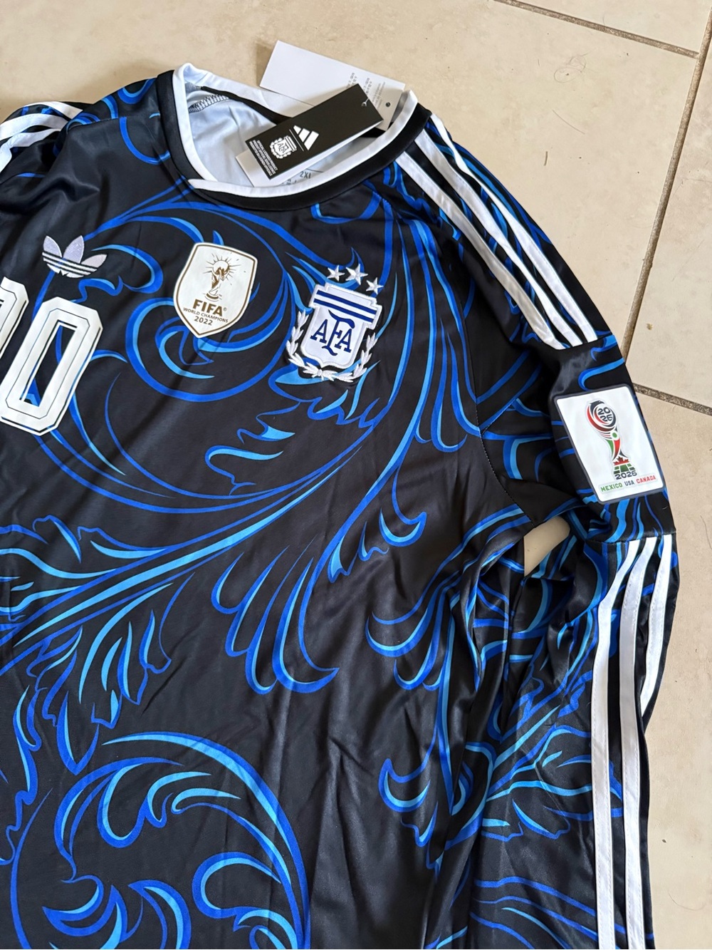 Adidas brand new soccer jersey world cup lionel messi long sleeve soccer jersey - Picture 4 of 9